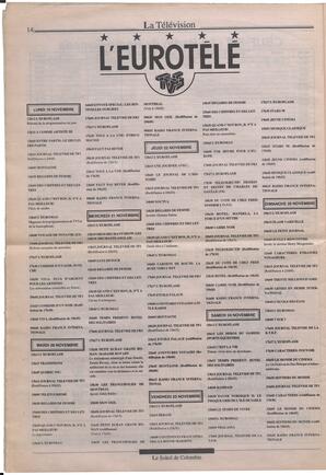 Le Soleil de Colombie, November 16, 1990, page 14