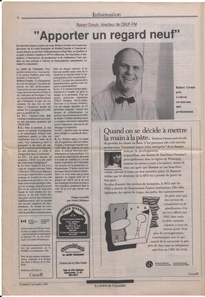 Le Soleil de Colombie, November 9, 1990, page 6