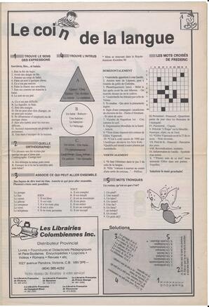Le Soleil de Colombie, November 2, 1990, page 23