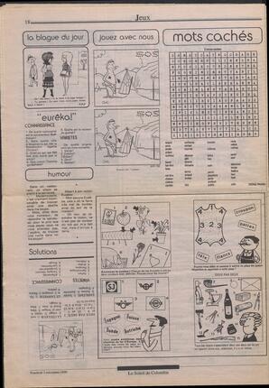Le Soleil de Colombie, November 2, 1990, page 18