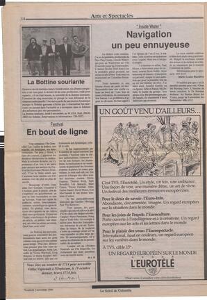 Le Soleil de Colombie, November 2, 1990, page 14