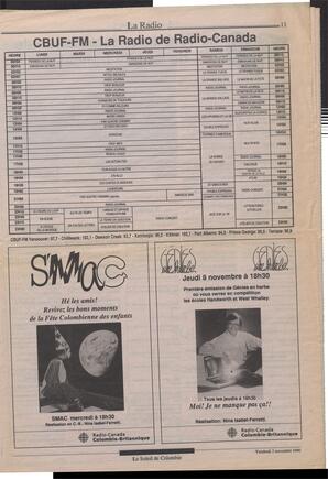 Le Soleil de Colombie, November 2, 1990, page 11