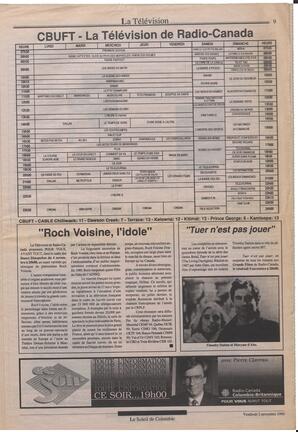Le Soleil de Colombie, November 2, 1990, page 9