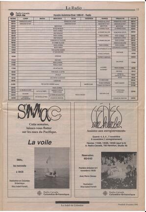 Le Soleil de Colombie, October 19, 1990, page 11