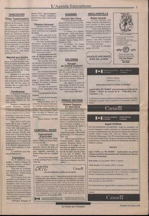 Le Soleil de Colombie, October 19, 1990, page 3