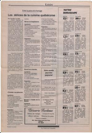 Le Soleil de Colombie, October 12, 1990, page 18