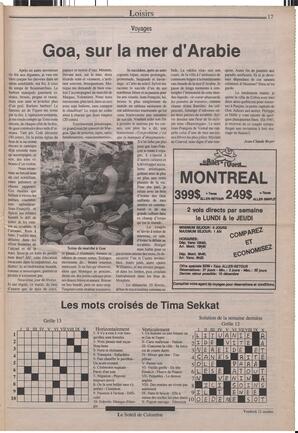 Le Soleil de Colombie, October 12, 1990, page 17