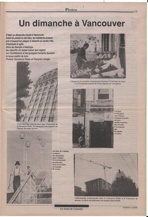 Le Soleil de Colombie, October 12, 1990, page 13