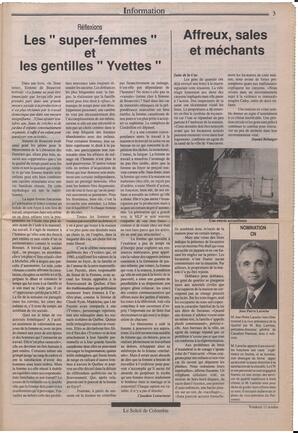 Le Soleil de Colombie, October 12, 1990, page 3
