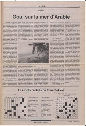 Le Soleil de Colombie, October 5, 1990, page 13