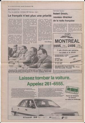Le Soleil de Colombie, September 28, 1990, page 24