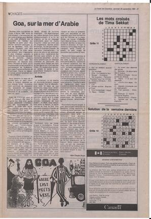 Le Soleil de Colombie, September 28, 1990, page 21