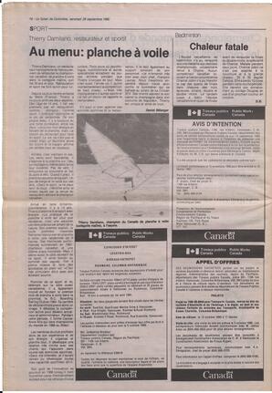 Le Soleil de Colombie, September 28, 1990, page 18