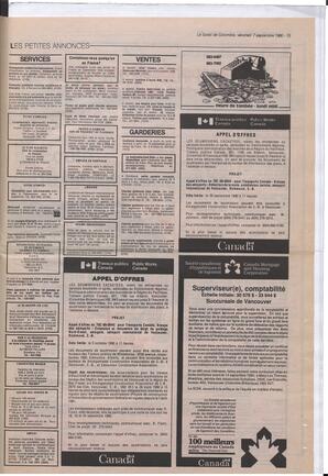 Le Soleil de Colombie, September 7, 1990, page 15