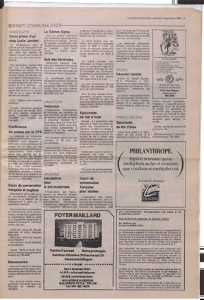 Le Soleil de Colombie, September 7, 1990, page 3