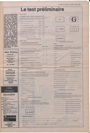 Le Soleil de Colombie, August 31, 1990, page 5