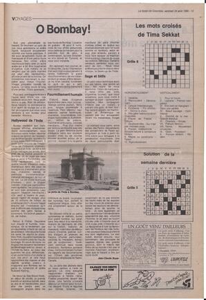 Le Soleil de Colombie, August 24, 1990, page 13