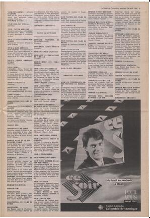 Le Soleil de Colombie, August 24, 1990, page 9
