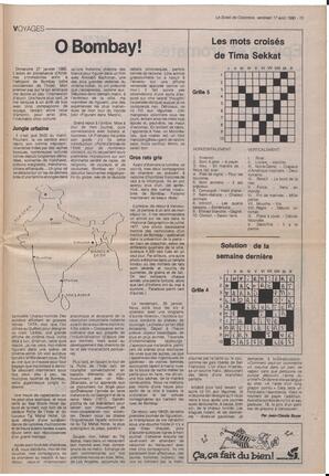 Le Soleil de Colombie, August 17, 1990, page 13