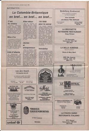 Le Soleil de Colombie, August 3, 1990, page 8