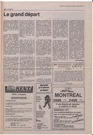 Le Soleil de Colombie, July 13, 1990, page 13