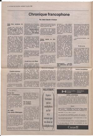 Le Soleil de Colombie, July 13, 1990, page 4