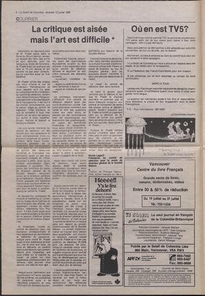 Le Soleil de Colombie, July 13, 1990, page 2