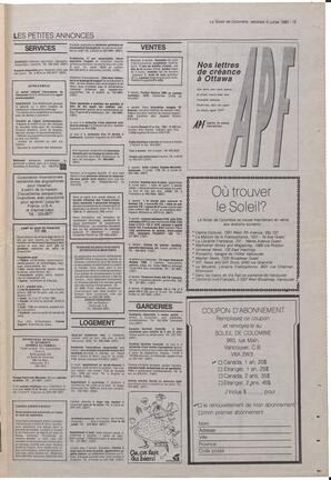 Le Soleil de Colombie, July 6, 1990, page 15