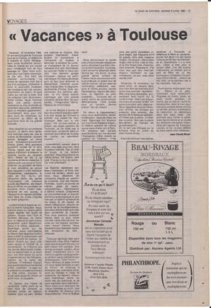 Le Soleil de Colombie, July 6, 1990, page 13
