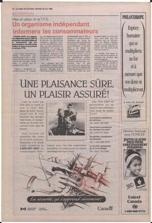 Le Soleil de Colombie, June 22, 1990, page 24