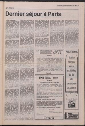 Le Soleil de Colombie, June 15, 1990, page 19