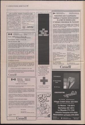 Le Soleil de Colombie, June 15, 1990, page 8