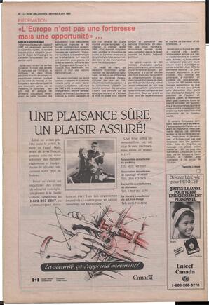 Le Soleil de Colombie, June 8, 1990, page 20