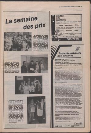 Le Soleil de Colombie, June 8, 1990, page 7