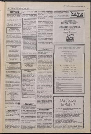 Le Soleil de Colombie, June 1, 1990, page 19