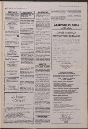 Le Soleil de Colombie, May 18, 1990, page 15