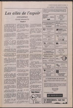 Le Soleil de Colombie, May 18, 1990, page 13