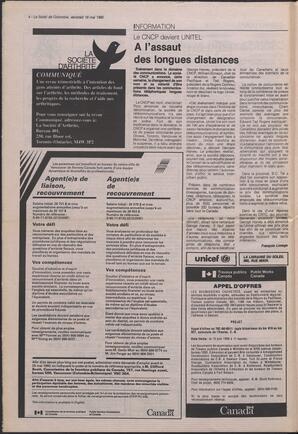 Le Soleil de Colombie, May 18, 1990, page 4