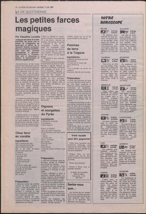 Le Soleil de Colombie, May 11, 1990, page 14