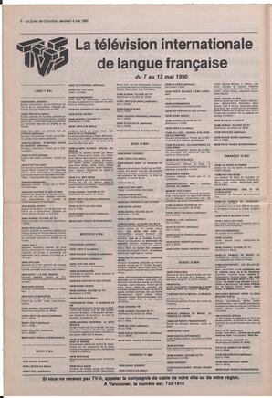 Le Soleil de Colombie, May 4, 1990, page 8