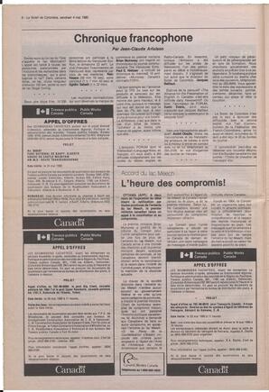 Le Soleil de Colombie, May 4, 1990, page 6