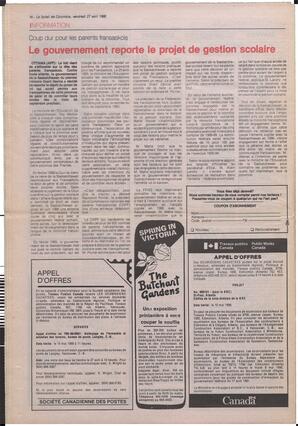 Le Soleil de Colombie, April 27, 1990, page 16
