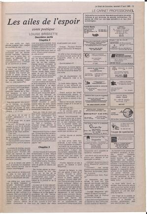 Le Soleil de Colombie, April 27, 1990, page 13