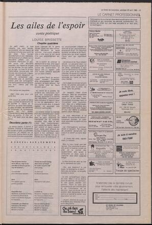 Le Soleil de Colombie, April 20, 1990, page 13