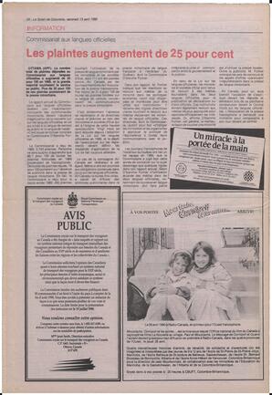 Le Soleil de Colombie, April 13, 1990, page 24