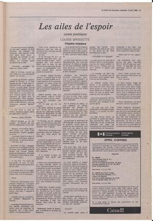 Le Soleil de Colombie, April 13, 1990, page 21