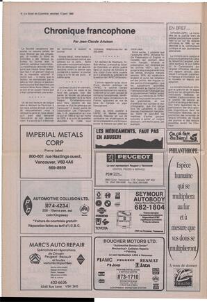 Le Soleil de Colombie, April 13, 1990, page 8