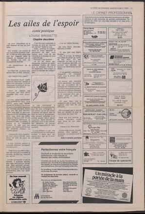 Le Soleil de Colombie, April 6, 1990, page 13