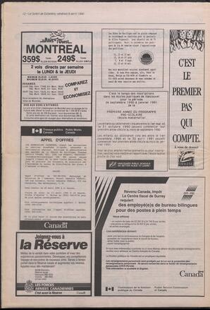 Le Soleil de Colombie, April 6, 1990, page 12