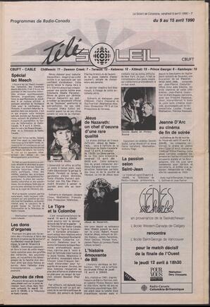 Le Soleil de Colombie, April 6, 1990, page 7